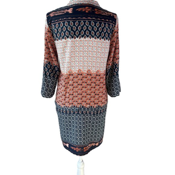 ✌️Zara Boho Paisley Tunic Dress: Eclectic Elegance with a 70's Vibe Size S - Picture 8 of 15